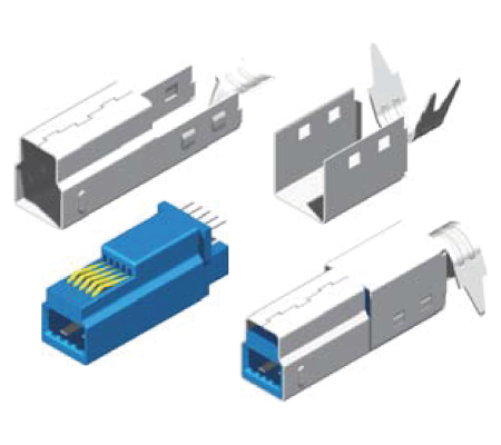 USB 3.0 Male Solder B Type