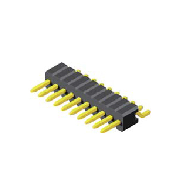Stiftleiste 1.27mm Square Pin 0.4mm² 1-reihig h=2.5mm SMT 90°